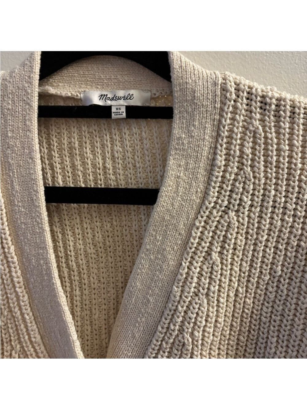 Madewell Textured Cream Cardigan - Picture 2 of 5